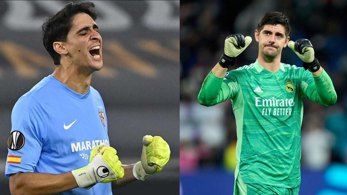 Yassine Bounou et Thibault Courtois.