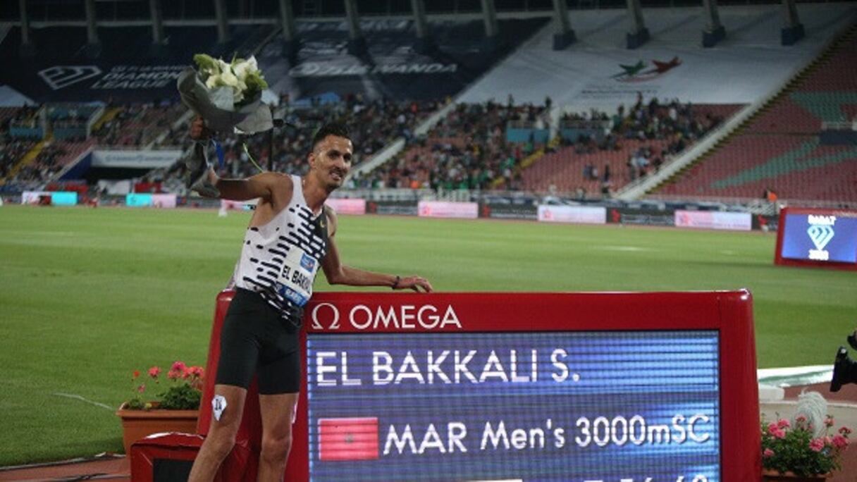 Soufiane El Bakkali auteur de la meilleure performance mondiale sur 3000 steeple au meeting Mohammed VI à Rabat
