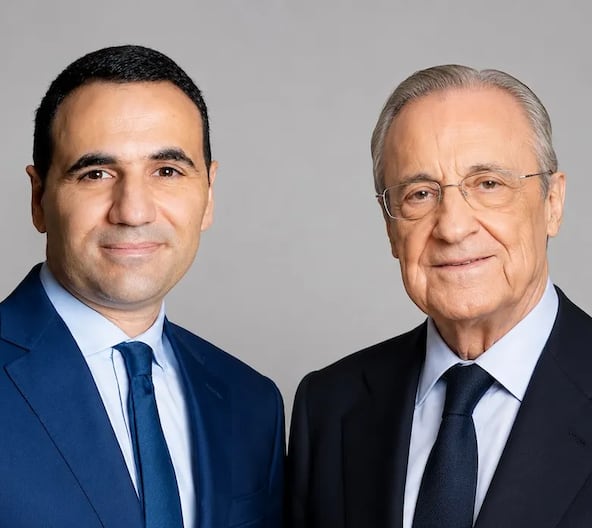 Anas Laghrari et Florentino Perez