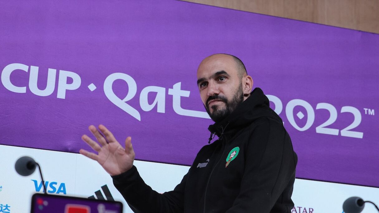 Walid Regragui, sélectionneur des Lions de l'Atlas.