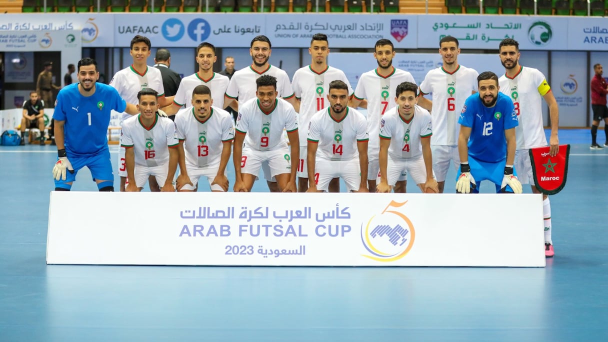 Les Lions de l'Atlas de futsal en Coupe arabe.