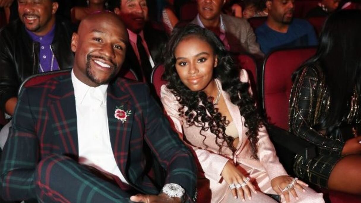 Floyd Mayweather et sa fille Lyanna