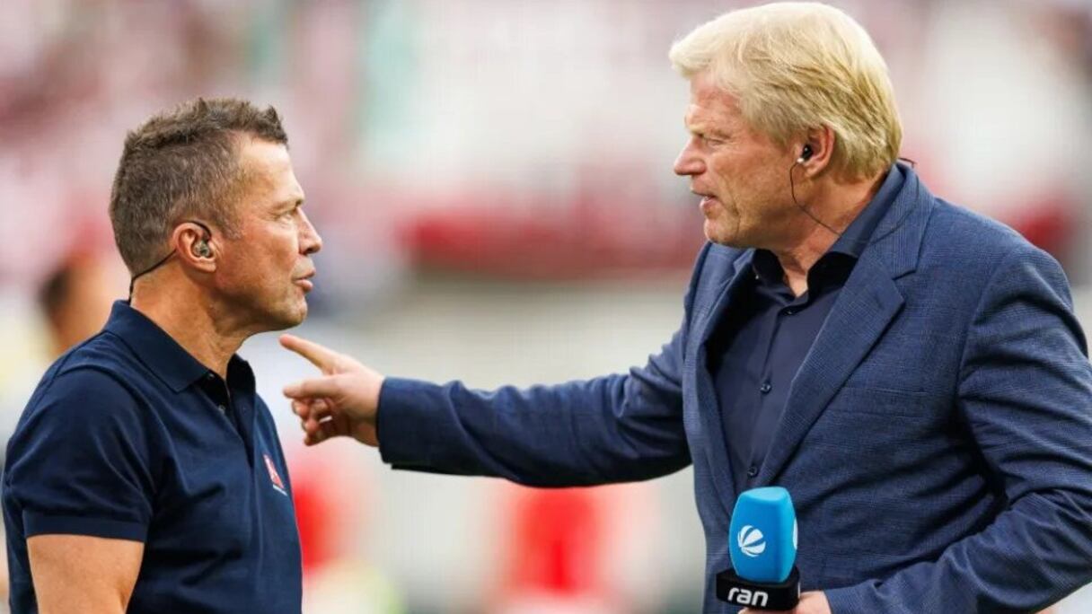 Oliver Kahn et Lothar Matthäus.