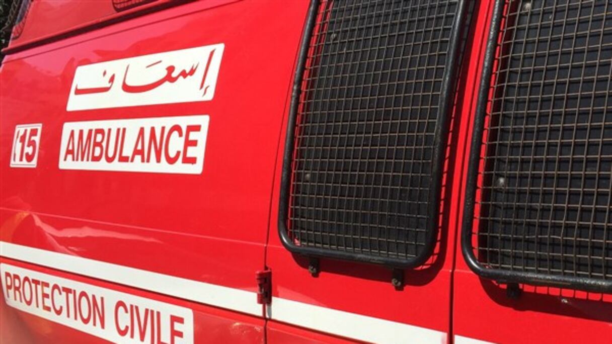 Ambulances de la Protection civile.
