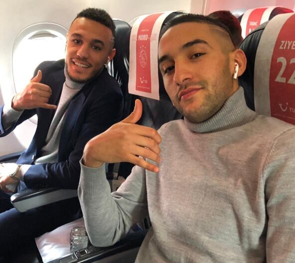 Ziyech et Mazraoui