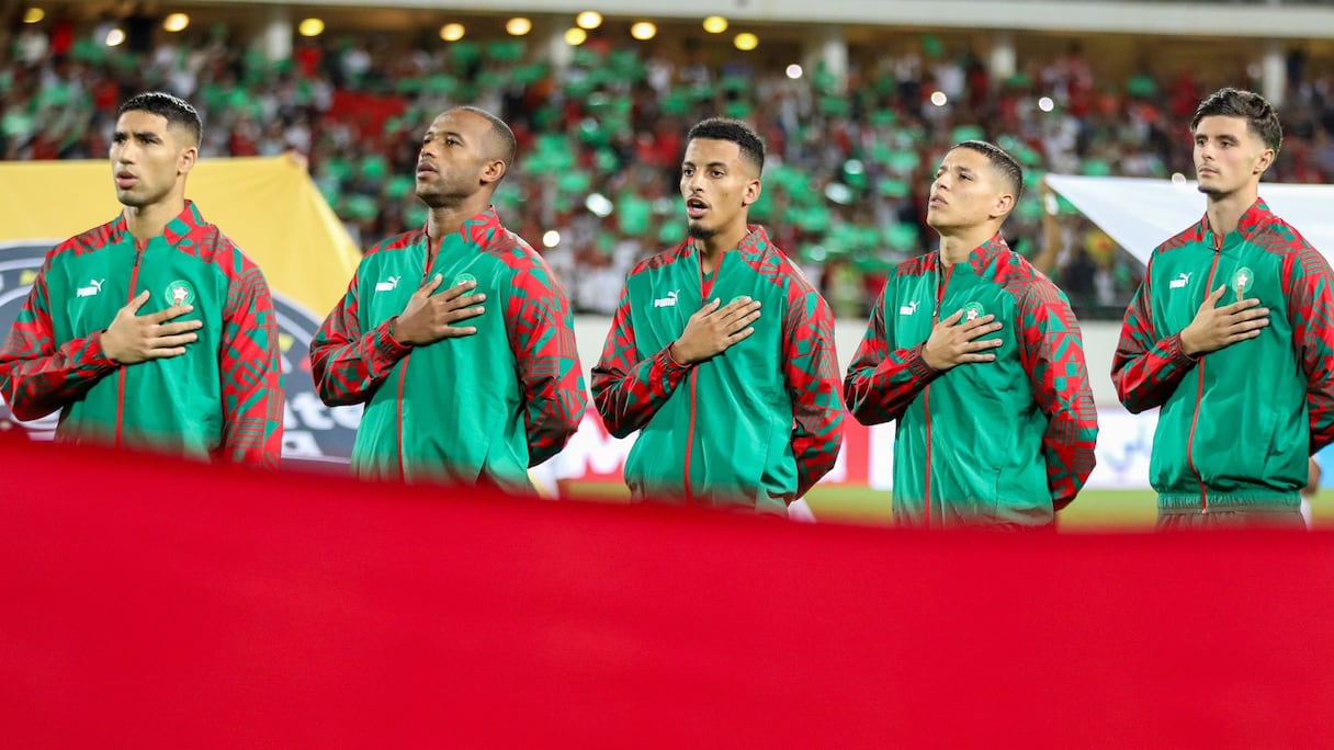 Les Lions de l'Atlas avant Maroc-Liberia, le mardi 17 octobre 2023.