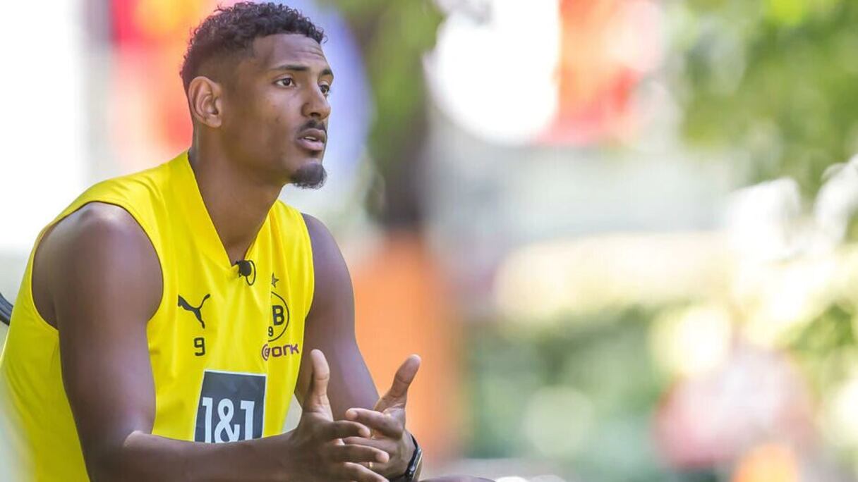 Sébastien Haller, attaquant ivoirien du Borussia Dortmund.