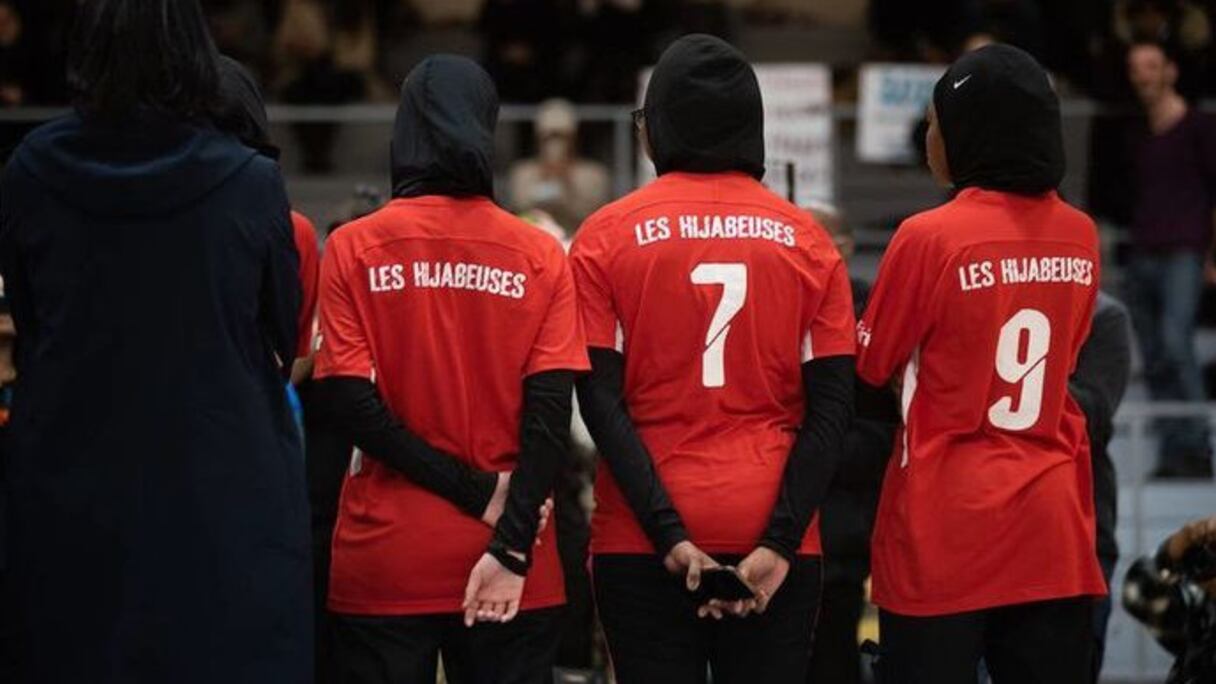 Des membres des «Hijabeuses», collectif qui milite en France pour l'autorisation du hijab sur les terrains de football.