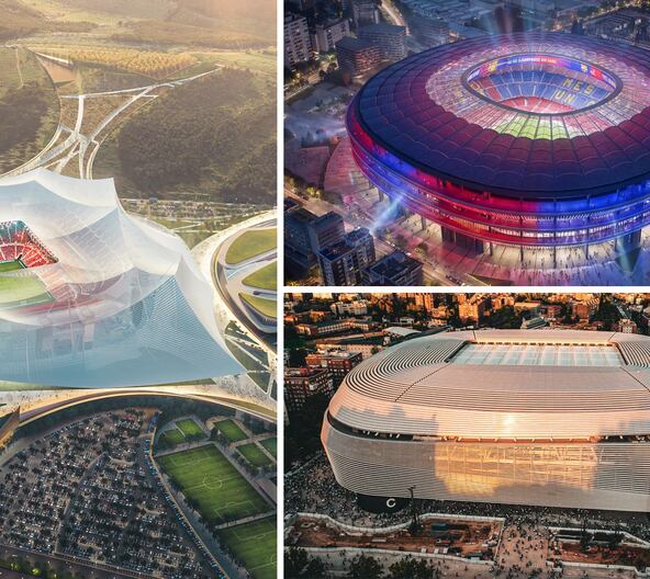Les stades Hassan II, Santiago-Bernabéu et Camp Nou, candidats pour accueillir la finale du mondial 2030