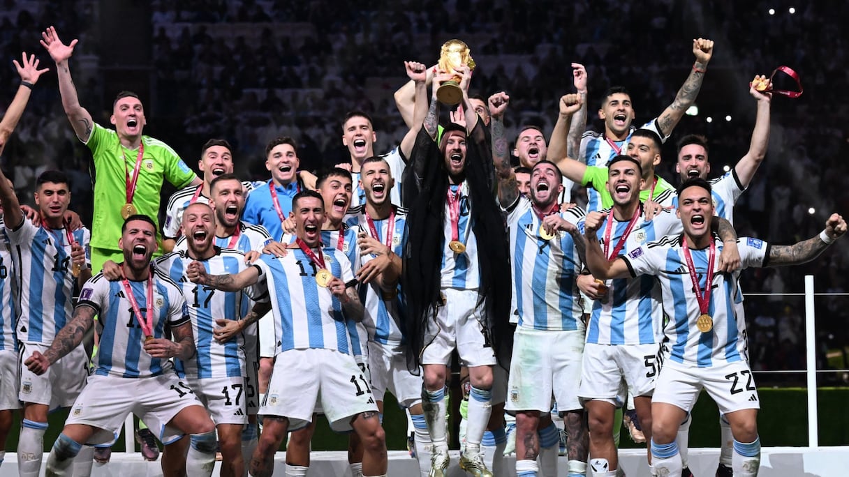 Lionel Messi et l'Argentine sacrés champions du Monde 2022.