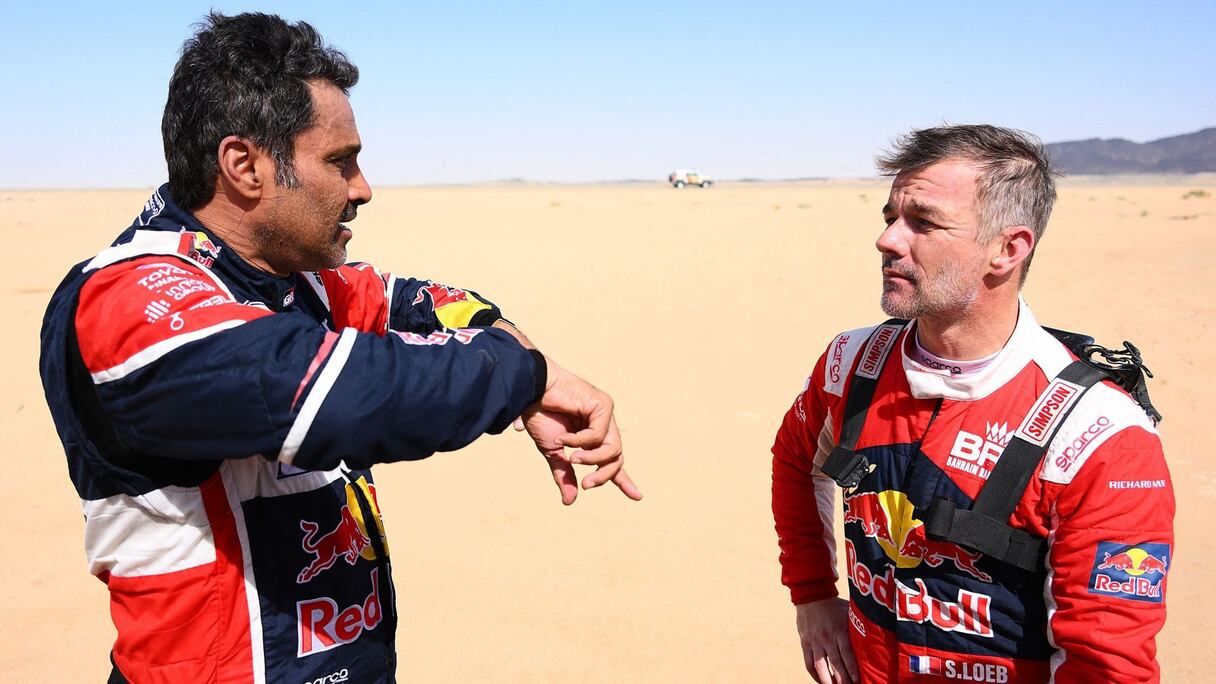 Les pilotes Nasser Al Attiyah et Sébastien Loeb