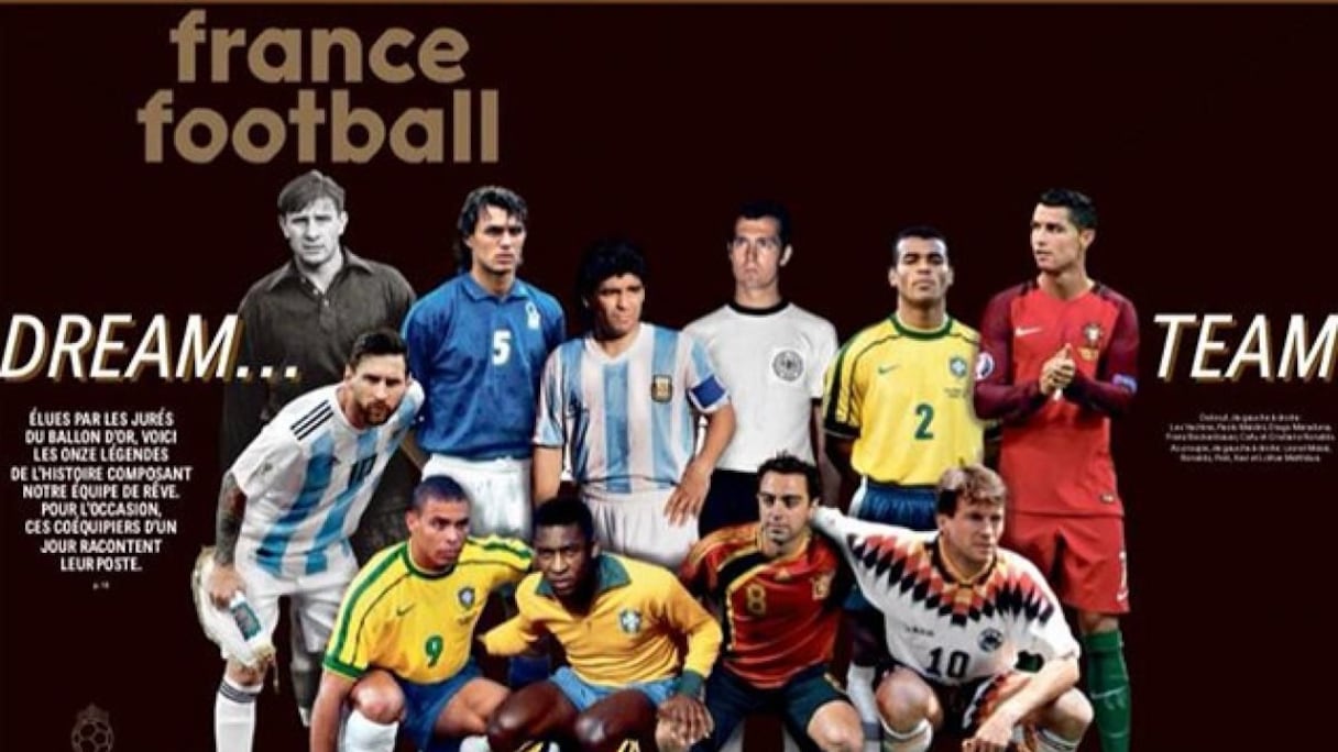Le onze de légende élu par le jury du Ballon d'Or France Football.