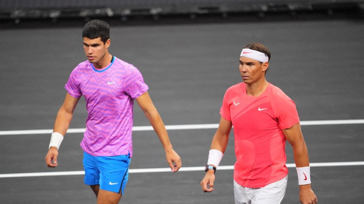 Carlos Alcaraz et Rafael Nadal.