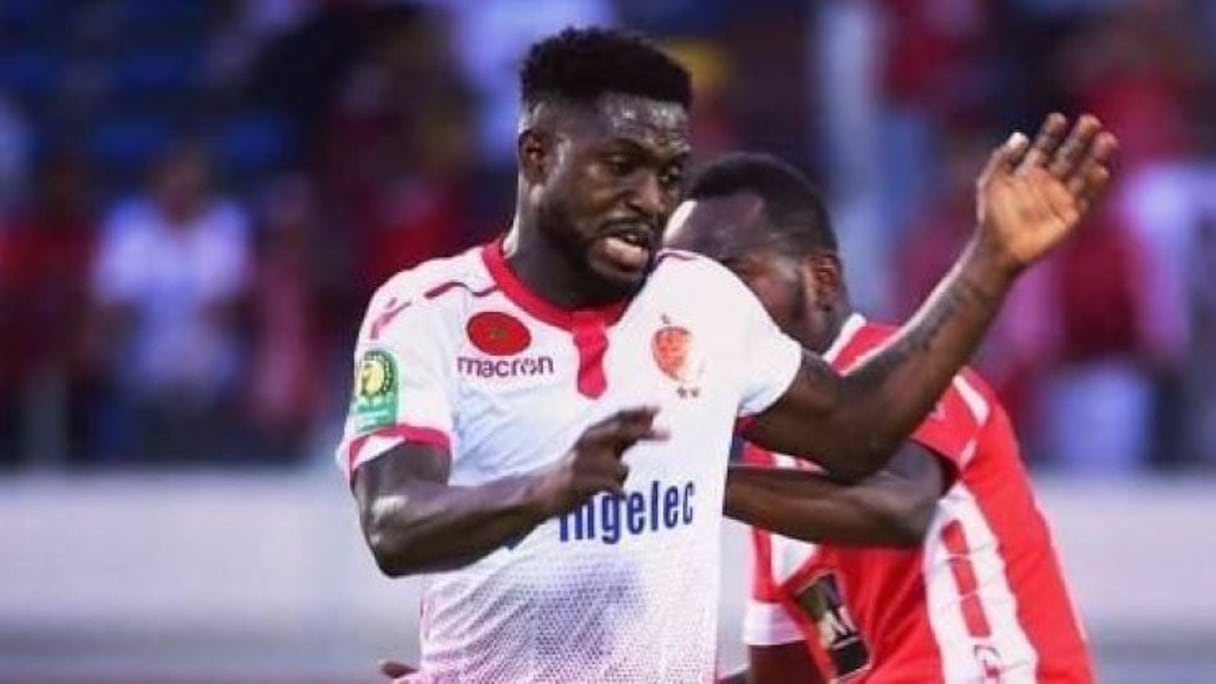 Michel Babatunde, attaquant nigérian du Wydad de Casablanca.