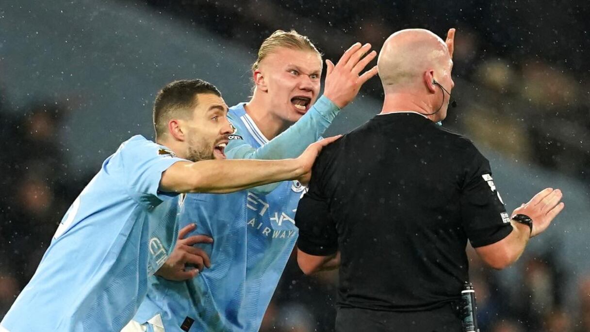 Erling Haaland face à Tottenham (3-3), le 3 décembre 2023.