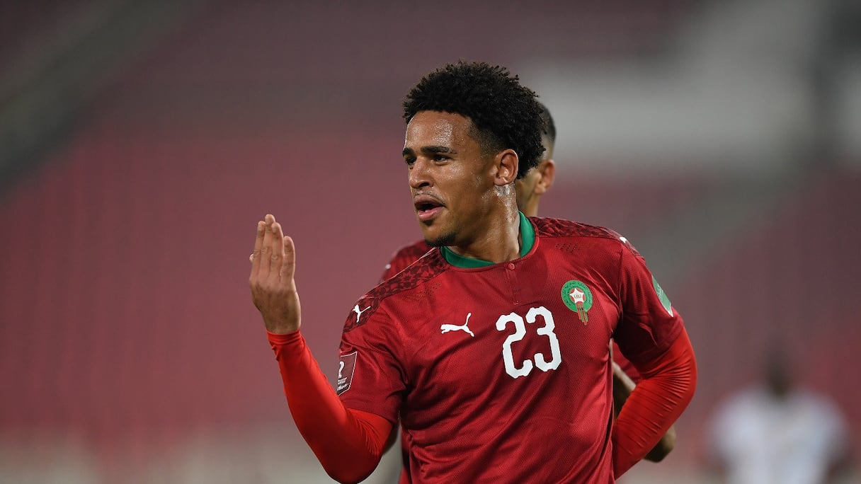 Ryan Mmaee, attaquant des Lions de l'Atlas.