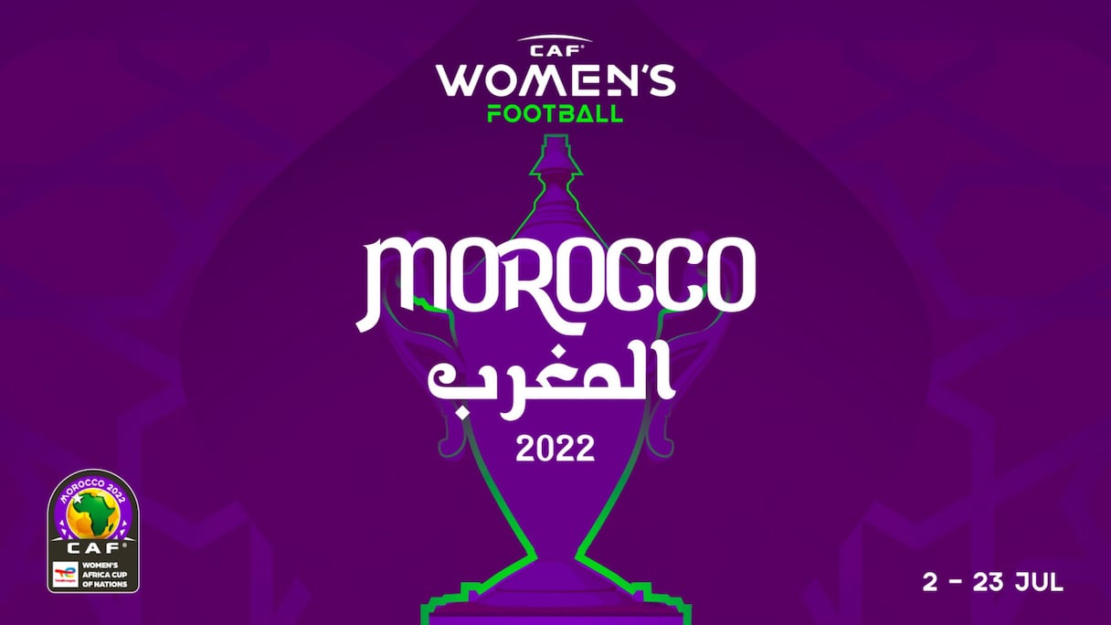 L'affiche de la CAN féminine Maroc 2022.