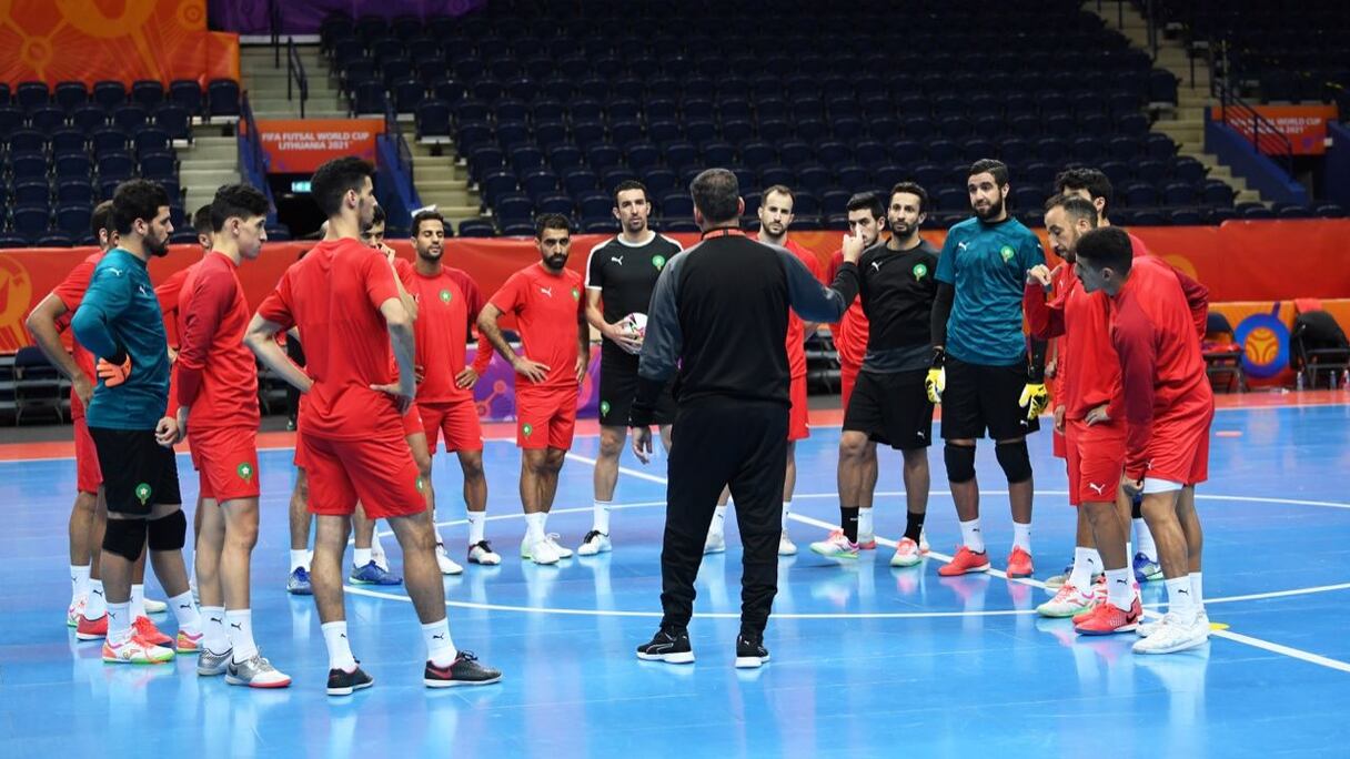 Dernier entrainement des Lions de l'Atlas avant d'affronter le Brésil.