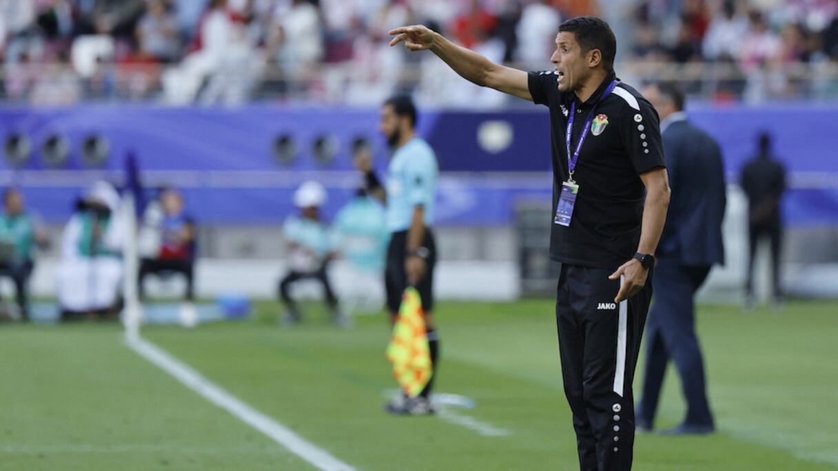 Houcine Ammouta, sélectionneur de la Jordanie.