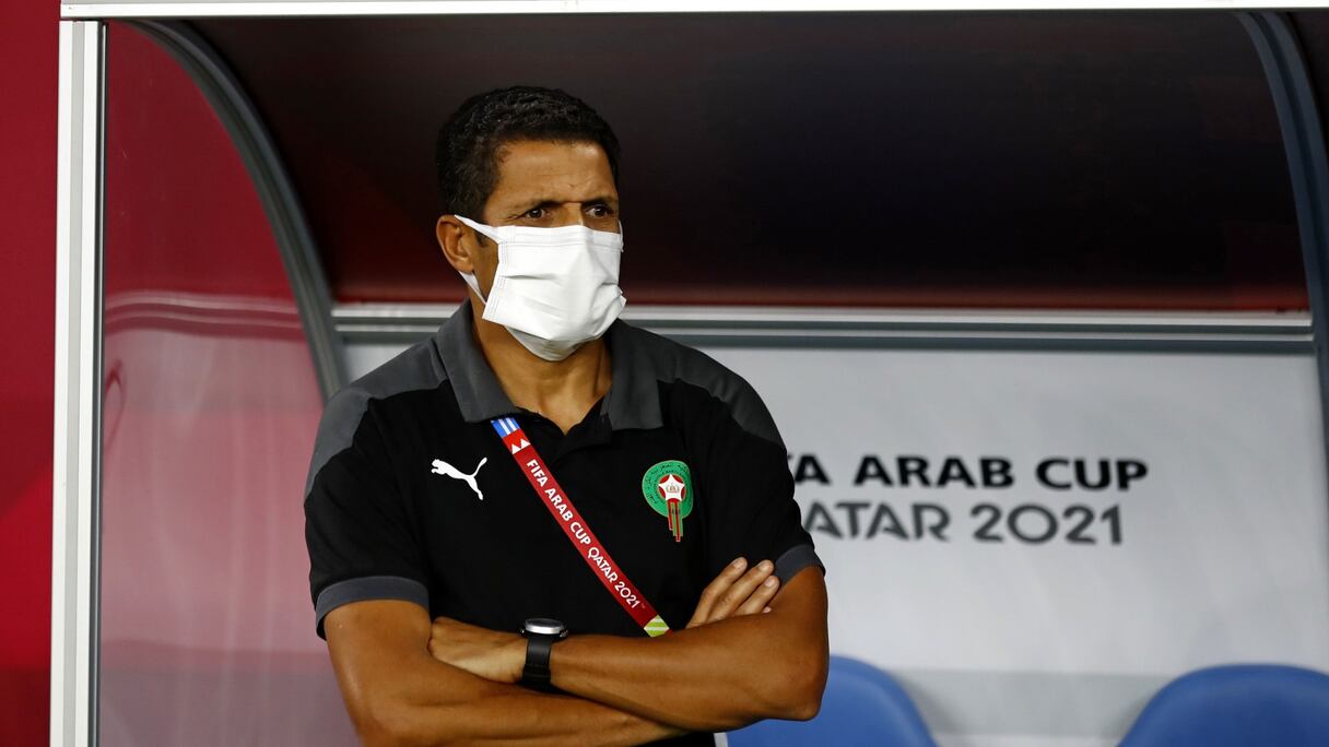 Houcine Ammouta, entraîneur des Lions de l'Atlas A'.