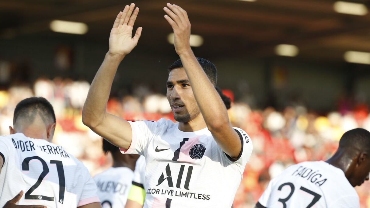 Achraf Hakimi au Parc des Princes.