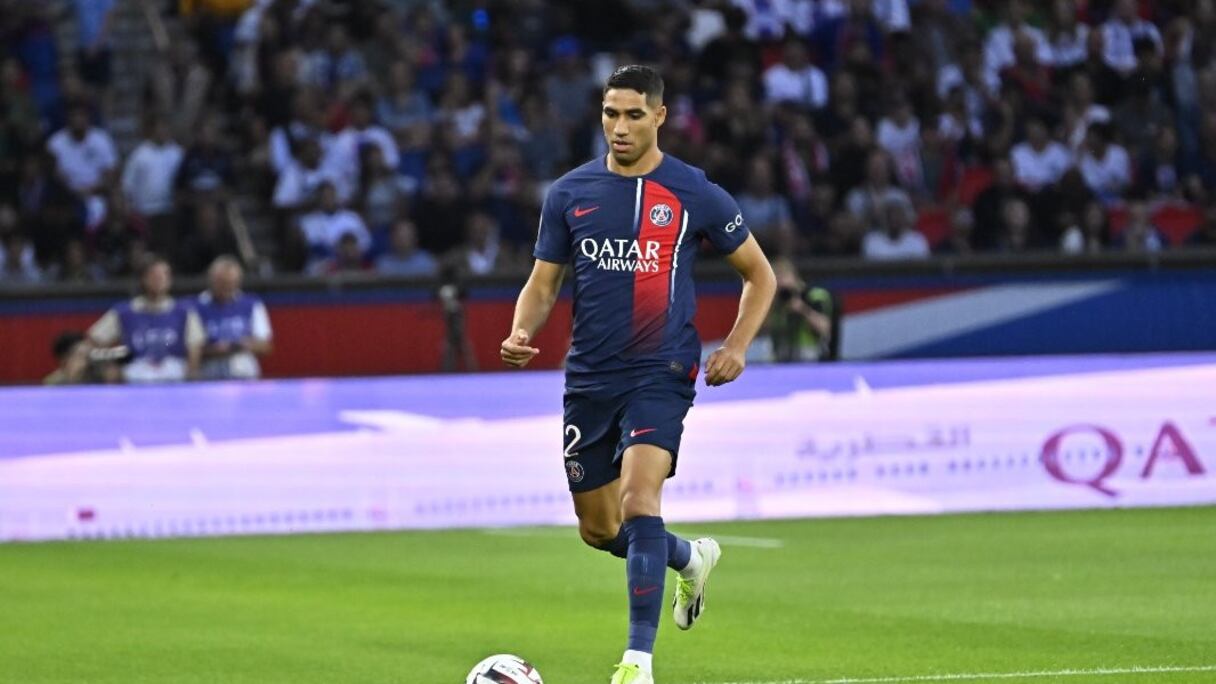 Achraf Hakimi lors du match PSG-Lorient