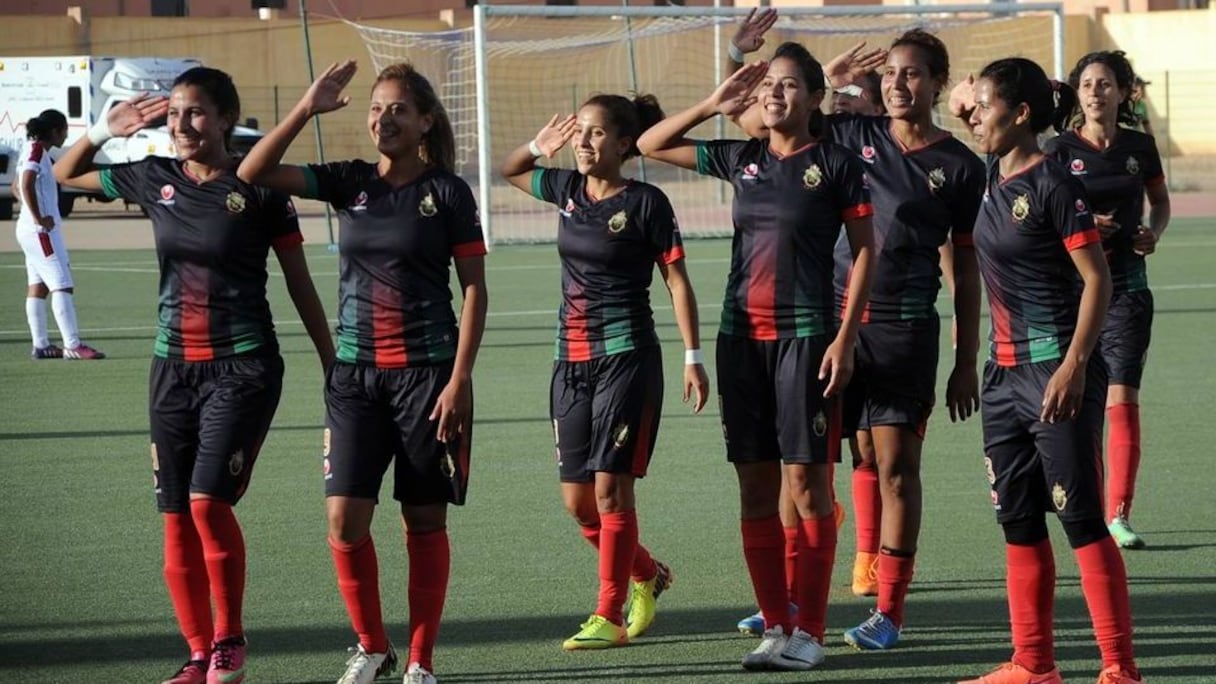 L'équipe féminine de l'AS FAR, championne du Maroc.