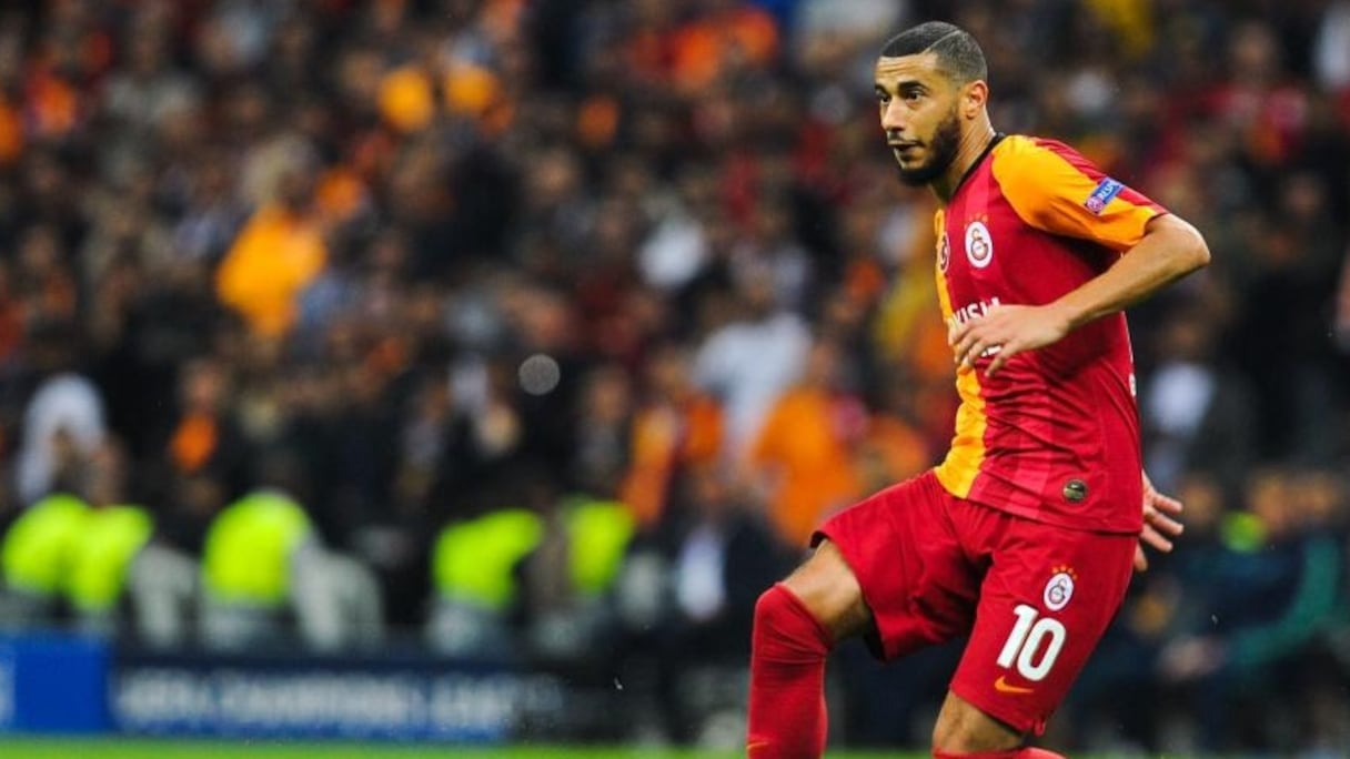 L'international marocain Younès Belhanda sous le maillot de Galatasaray.