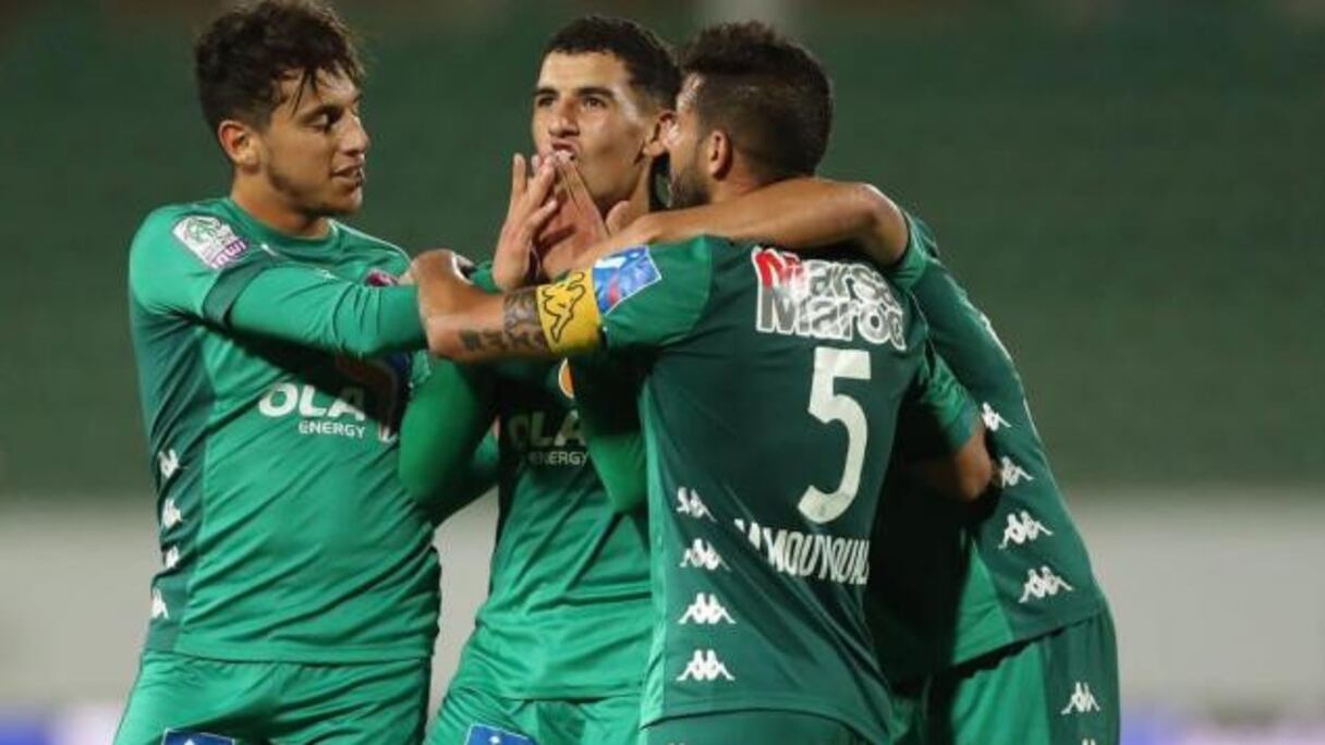 Des joueurs du Raja de Casablanca.
