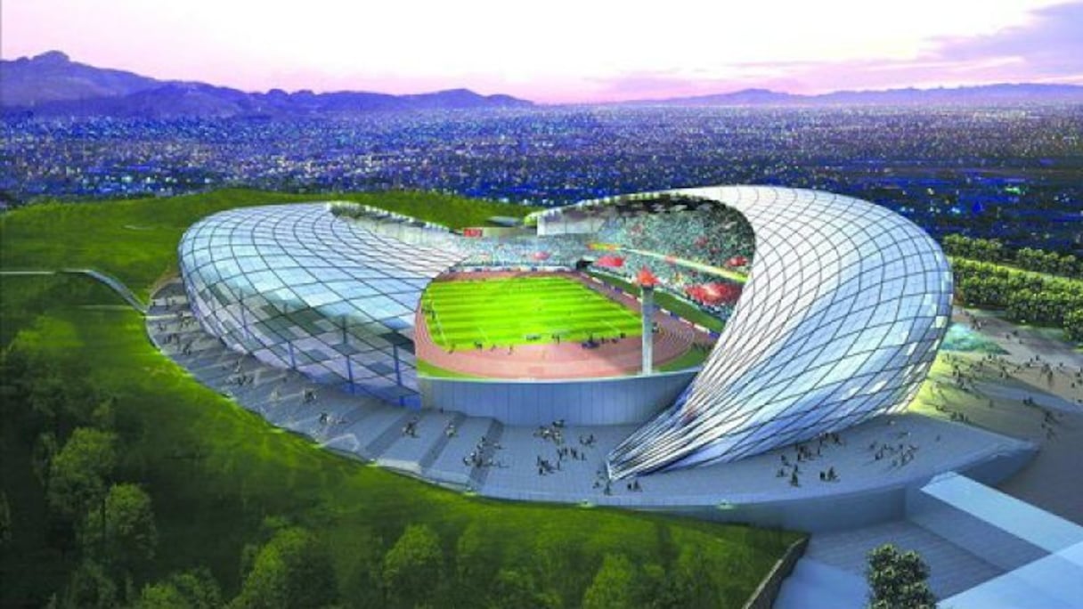 Maquette du stade de Douala Japoma