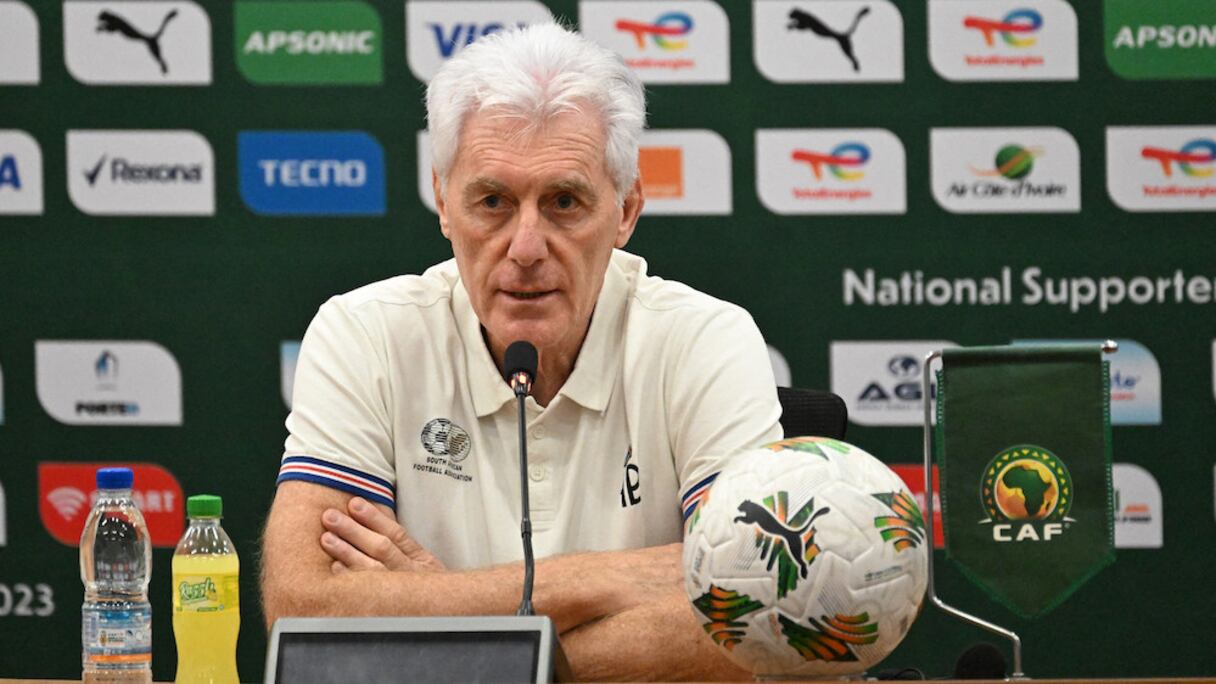 Hugo Broos, sélectionneur de l'Afrique du Sud.