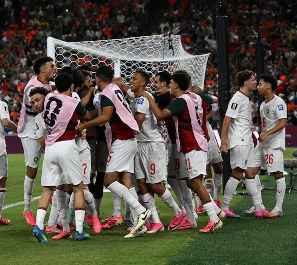 Maroc vs Pays Bas Célébration