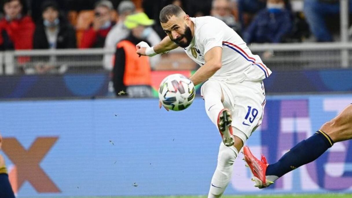 Karim Benzema et son tir-but d’anthologie contre l'Espagne en finale de la Ligue des nations.