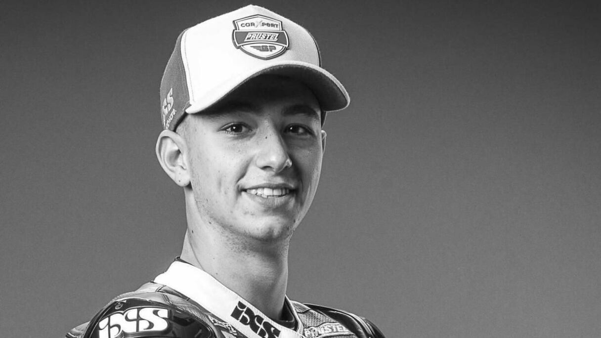 Le pilote suisse de Moto3 Jason Dupasquier (2001-2021).