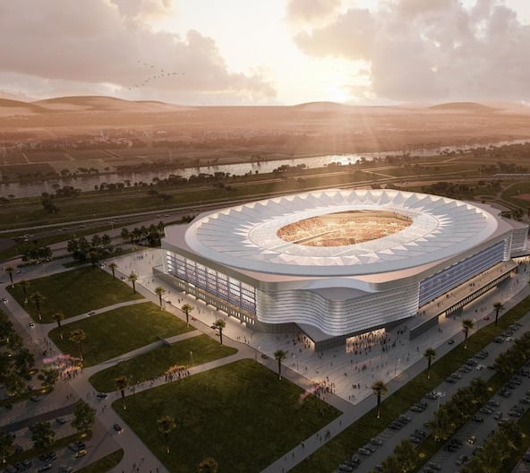 Le stade de La Cartuja à Séville