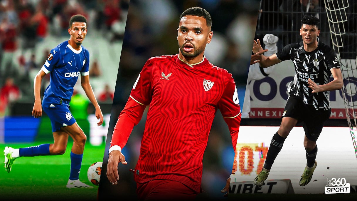 Azzedine Ounahi, Youssef En-Nesyri et Achraf Dari