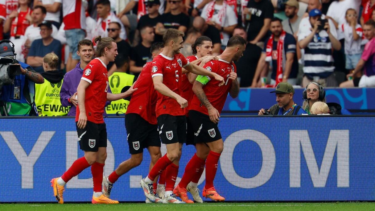 La joie des Autrichiens contre la Pologne, le vendredi 21 juin 2024.