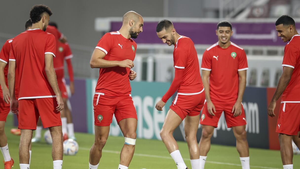 Hakim Ziyech et Sofyan Amrabat.