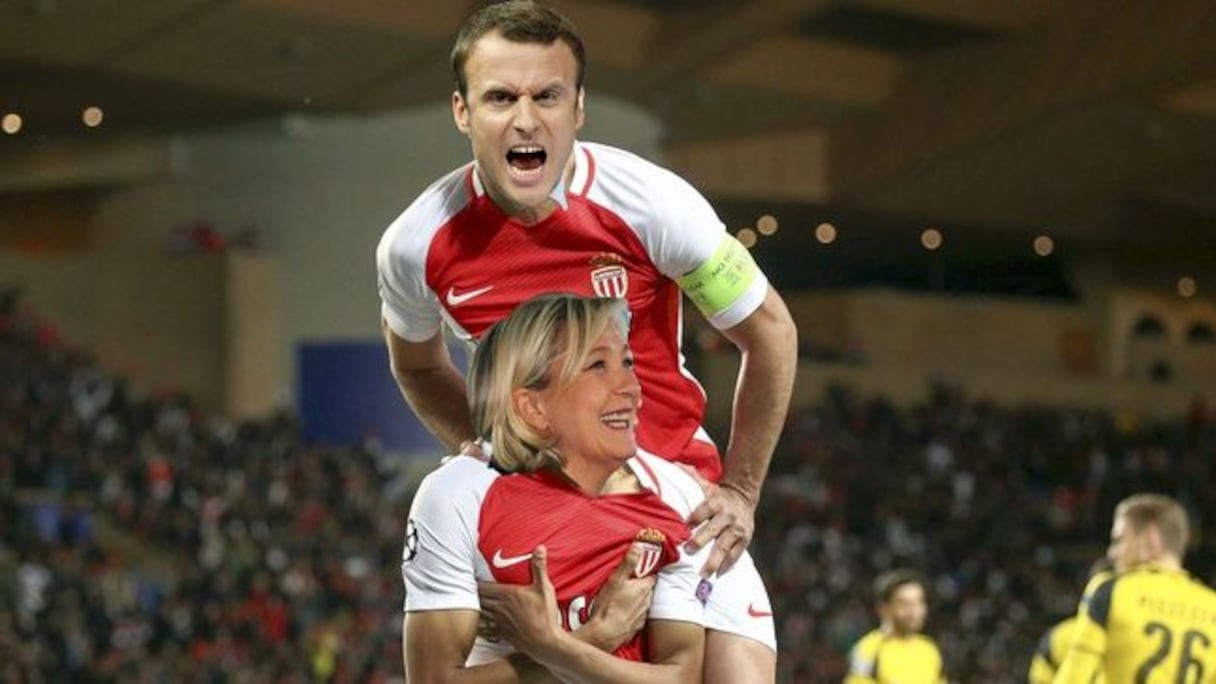 Emmanuel Macron et Marine Le Pen, éclipsés par l'AS Monaco
