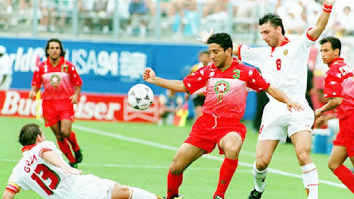 Duel Maroc-Belgique en Coupe du monde 1994.