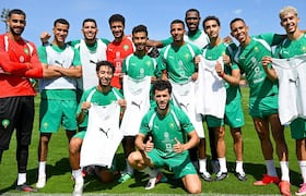 Lions de l'Atlas à l'entraînement