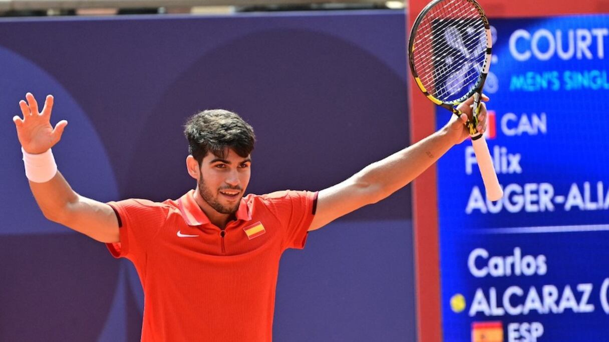 Carlos Alcaraz aux JO 2024.