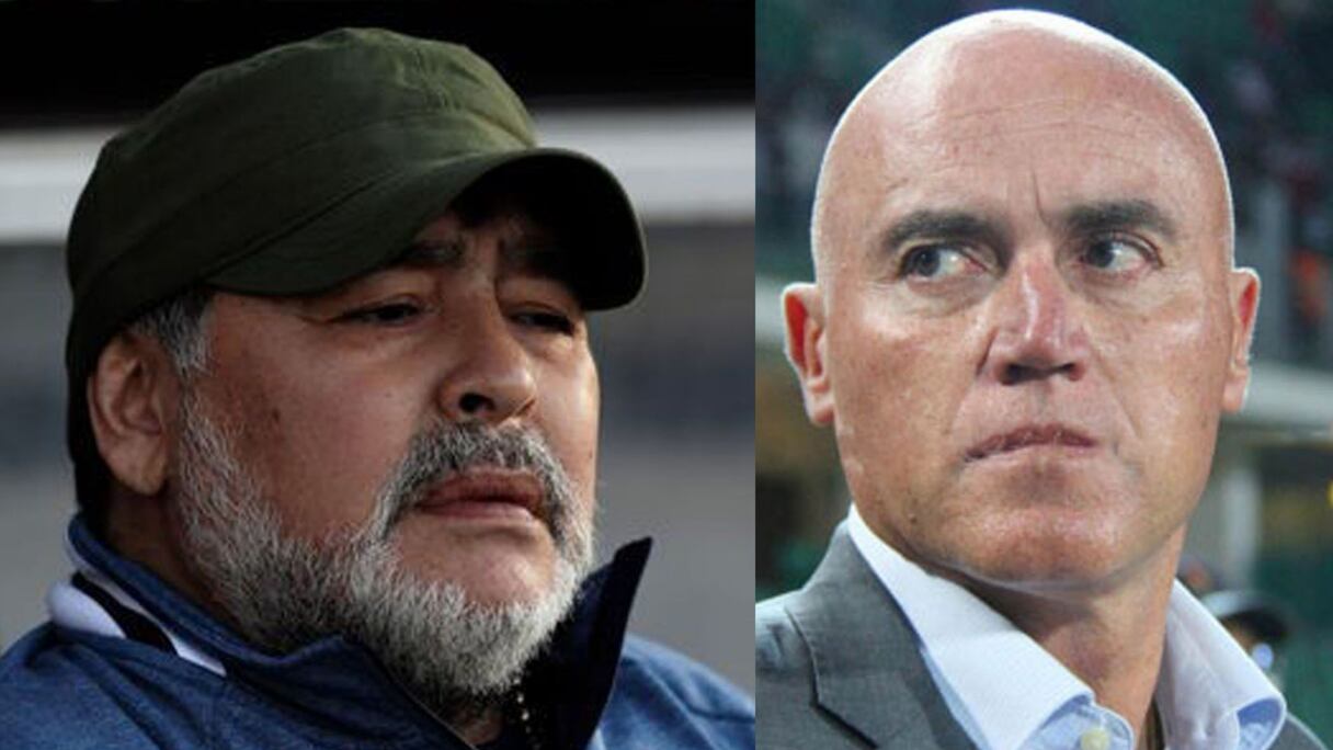 Photomontage: Diego Maradona et Miguel Angel Gamondi.