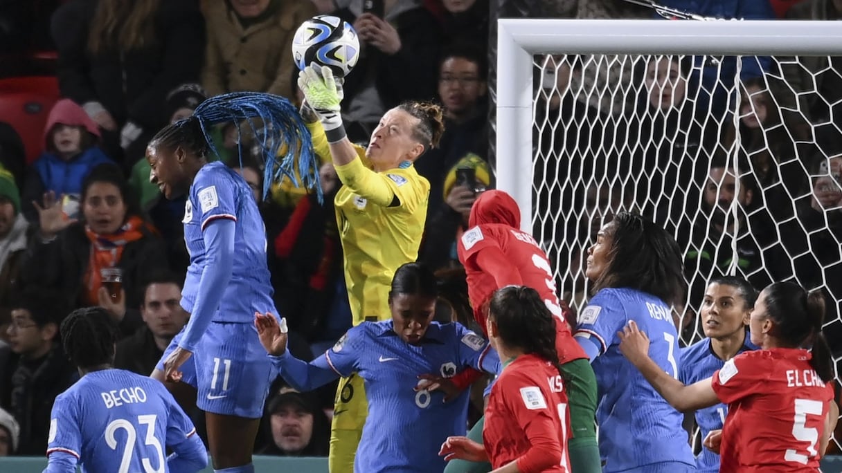 Séquence du match France-Maroc, du mardi 8 août 2023.