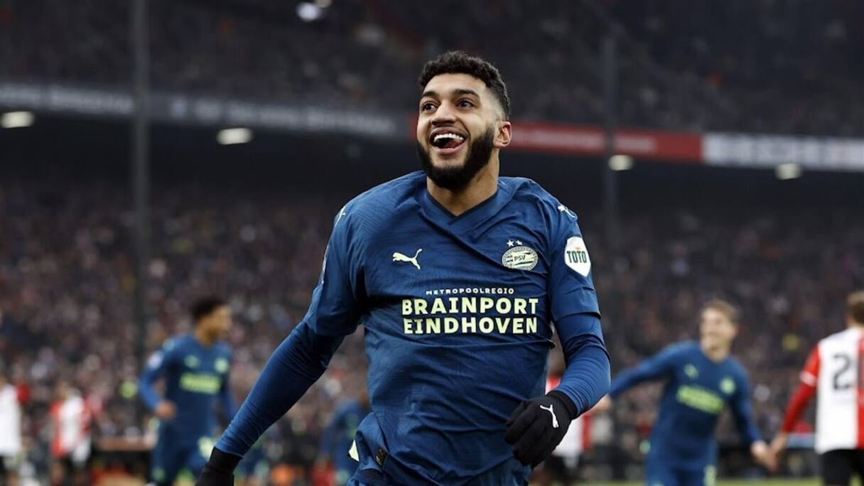 Ismail Saibari, milieu offensif du PSV et des Lions de l'Atlas