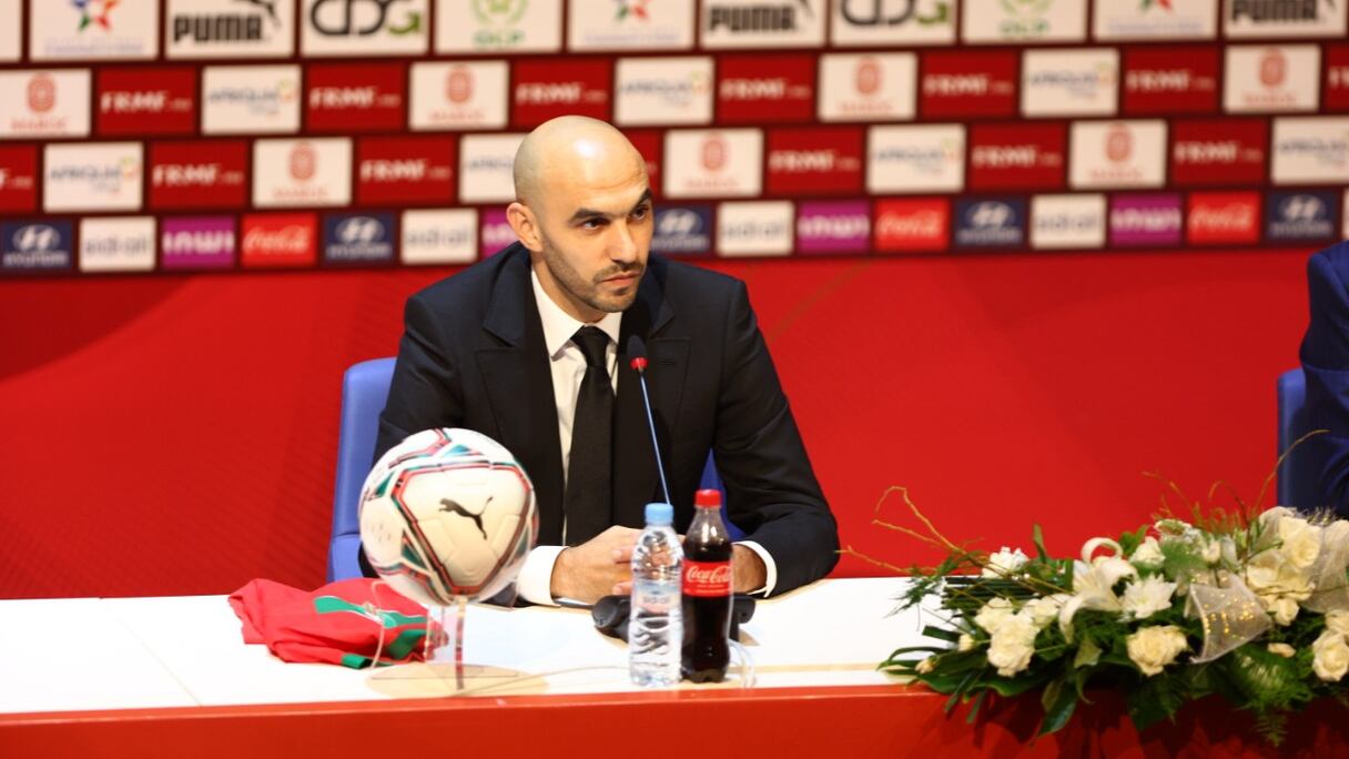 Walid Regragui, sélectionneur des Lions de l'Atlas.