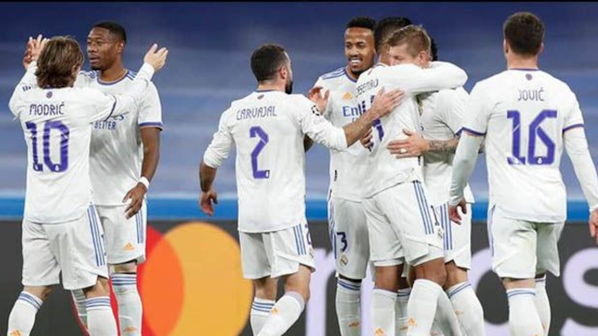La joie des joueurs du Real Madrid.