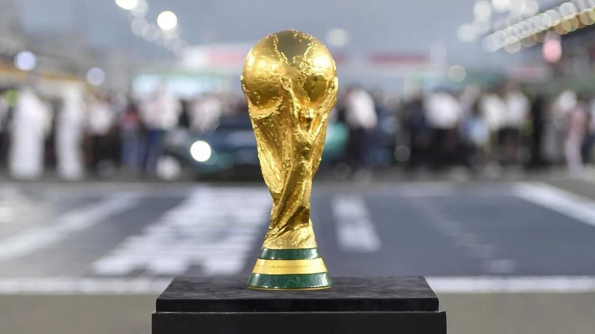 Le trophée de la Coupe du monde de football.