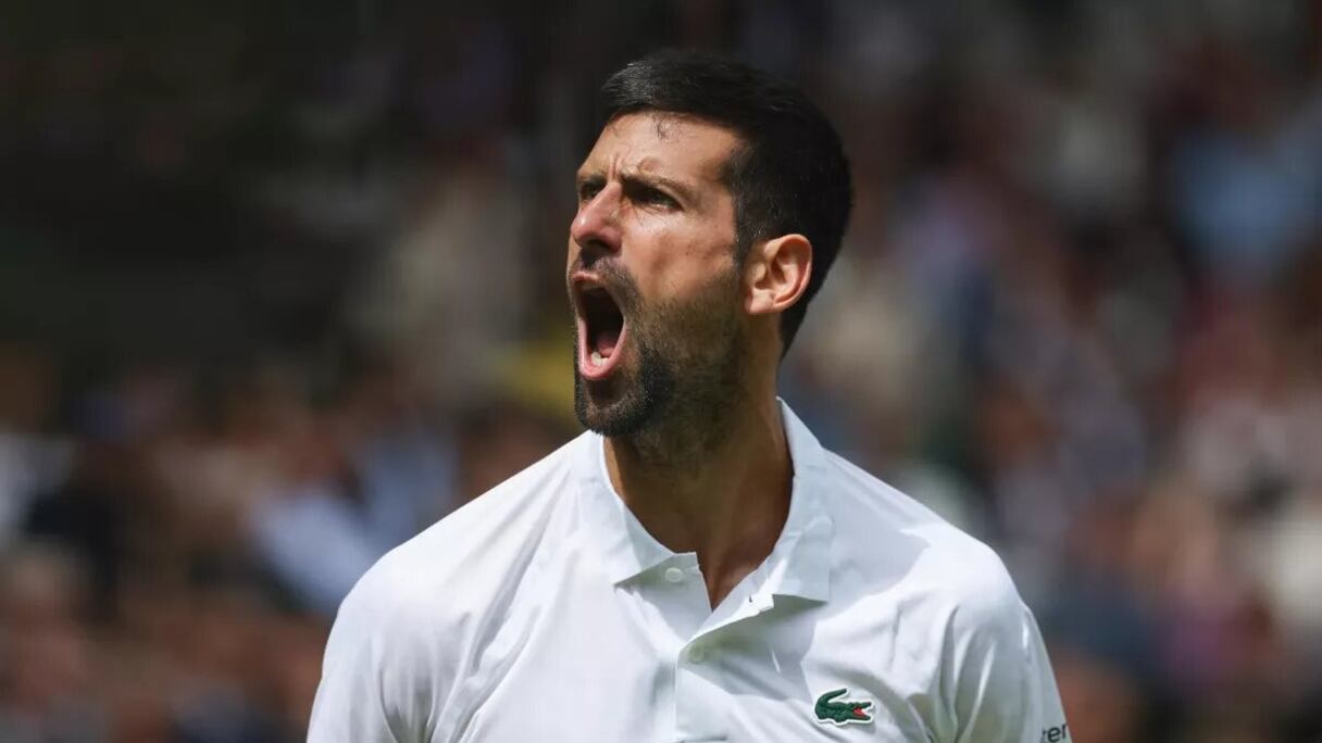 Novak Djokovic à à Wimbledon.