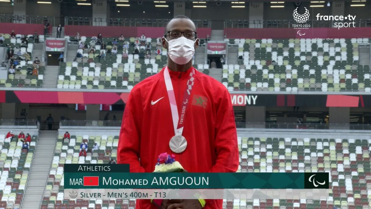 Mohamed Amgoun médaillé d'argent à Tokyo.